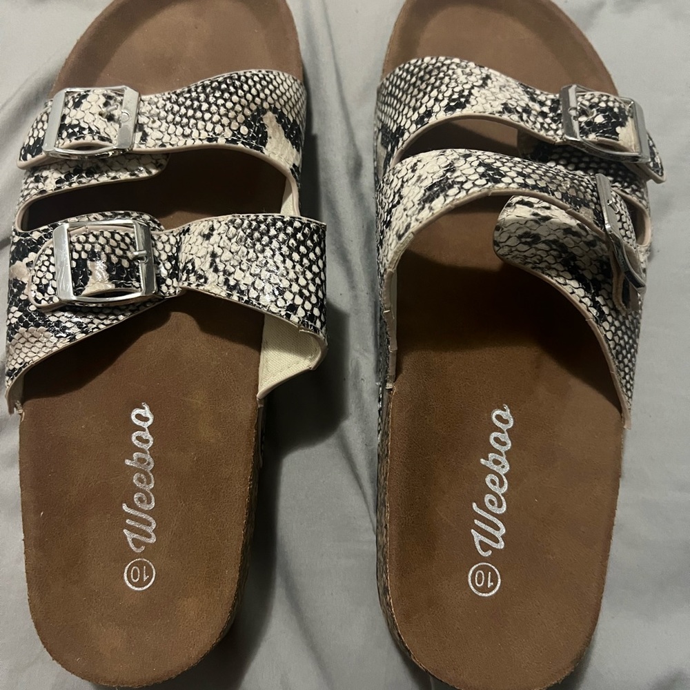 Only worn once Weeboo sandals